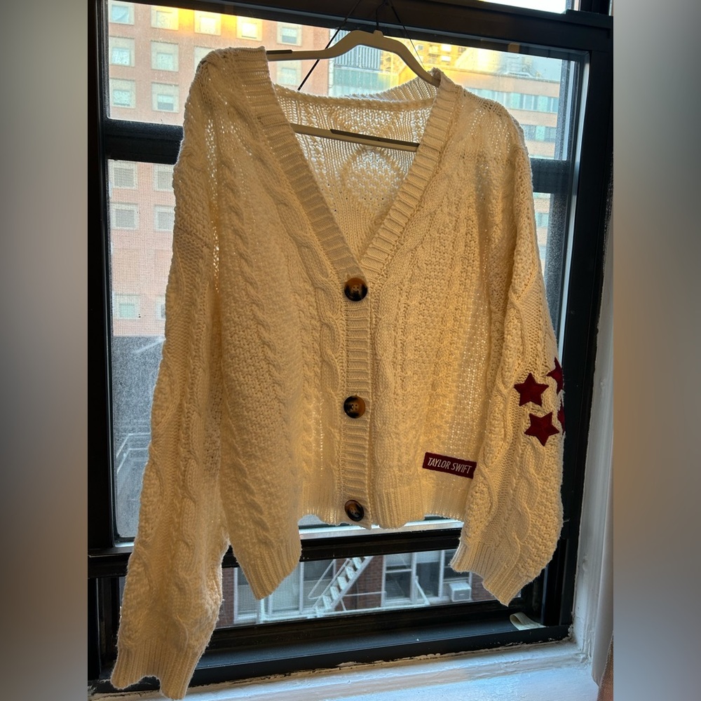 Official Taylor Swift Red Cardigan Women Size XS/S